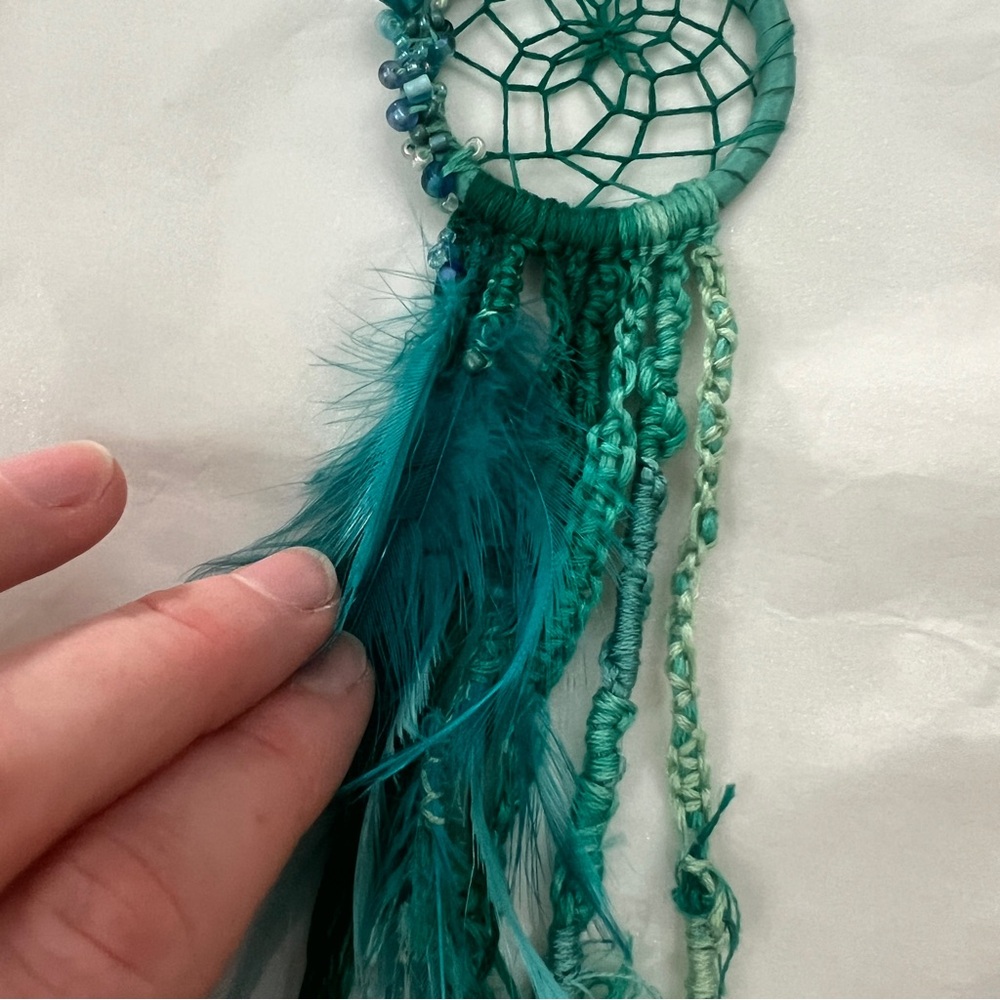 Lil green/blue dreamcatcher - Picture 5 of 10